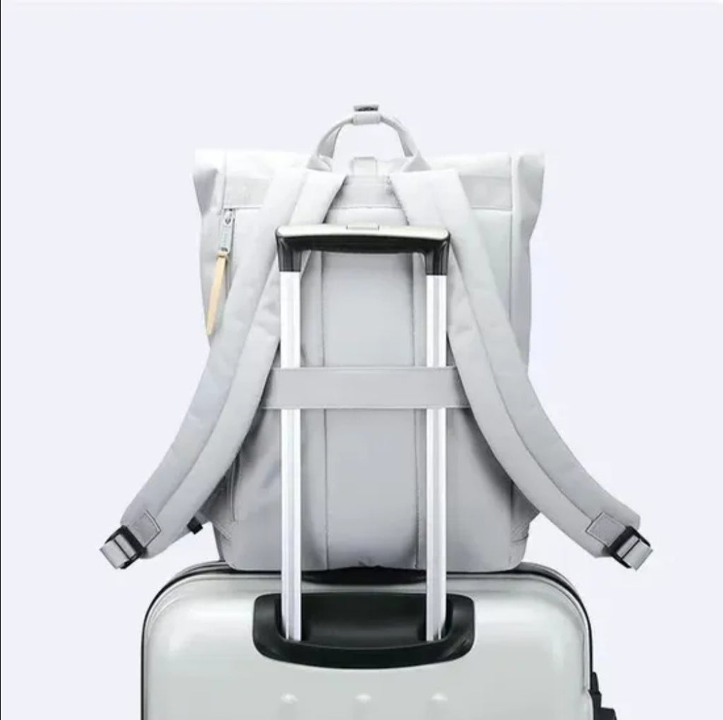 Anti theft roll backpack