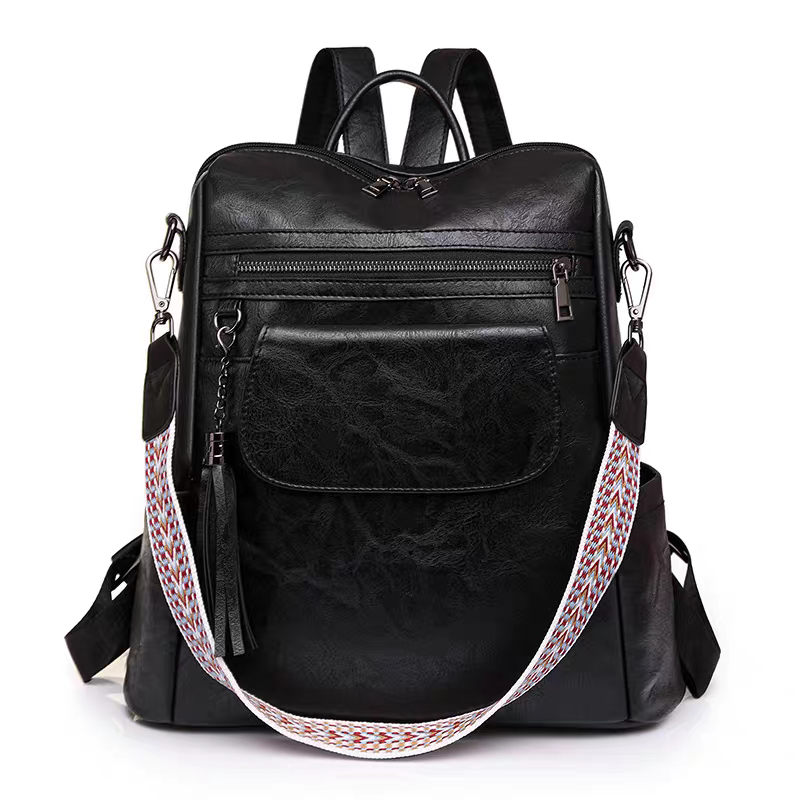 Ladys leather school bag