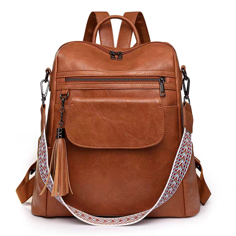 Ladys leather school bag