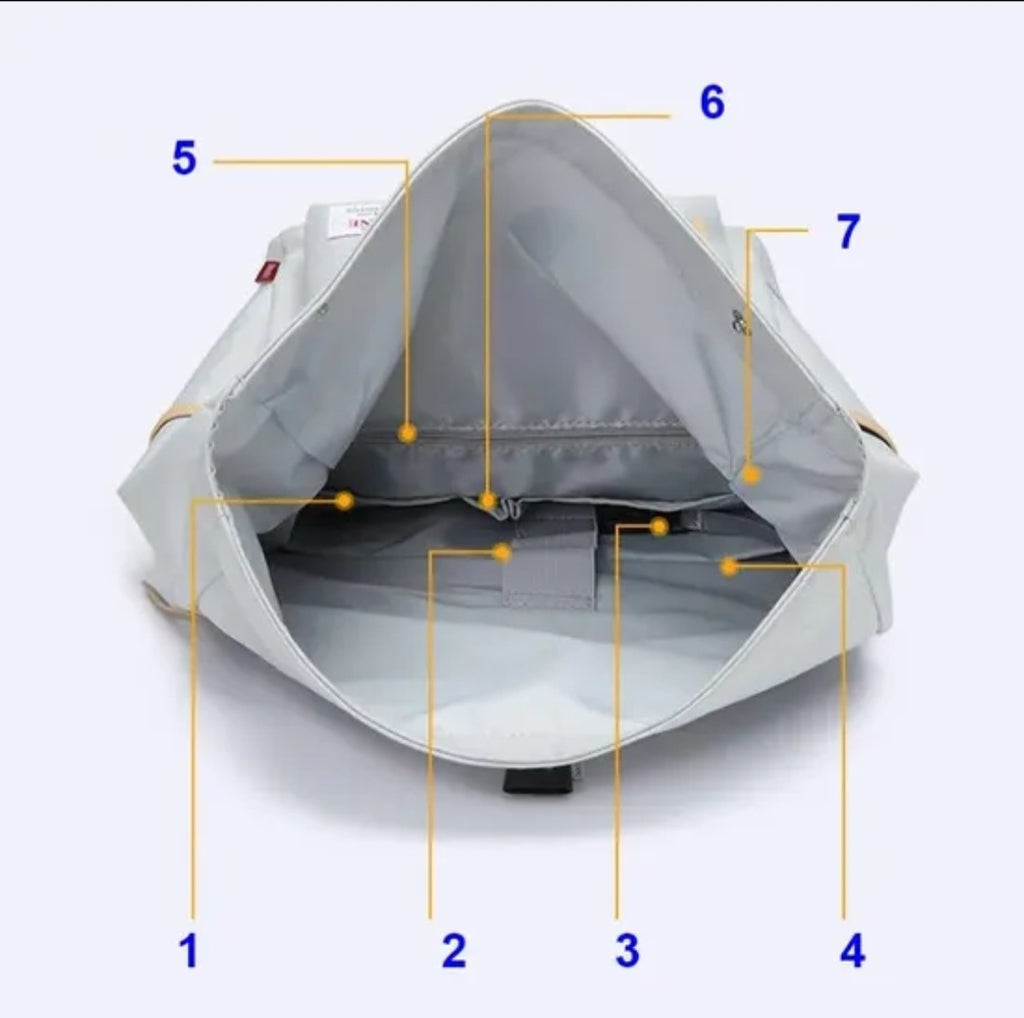 Anti theft roll backpack