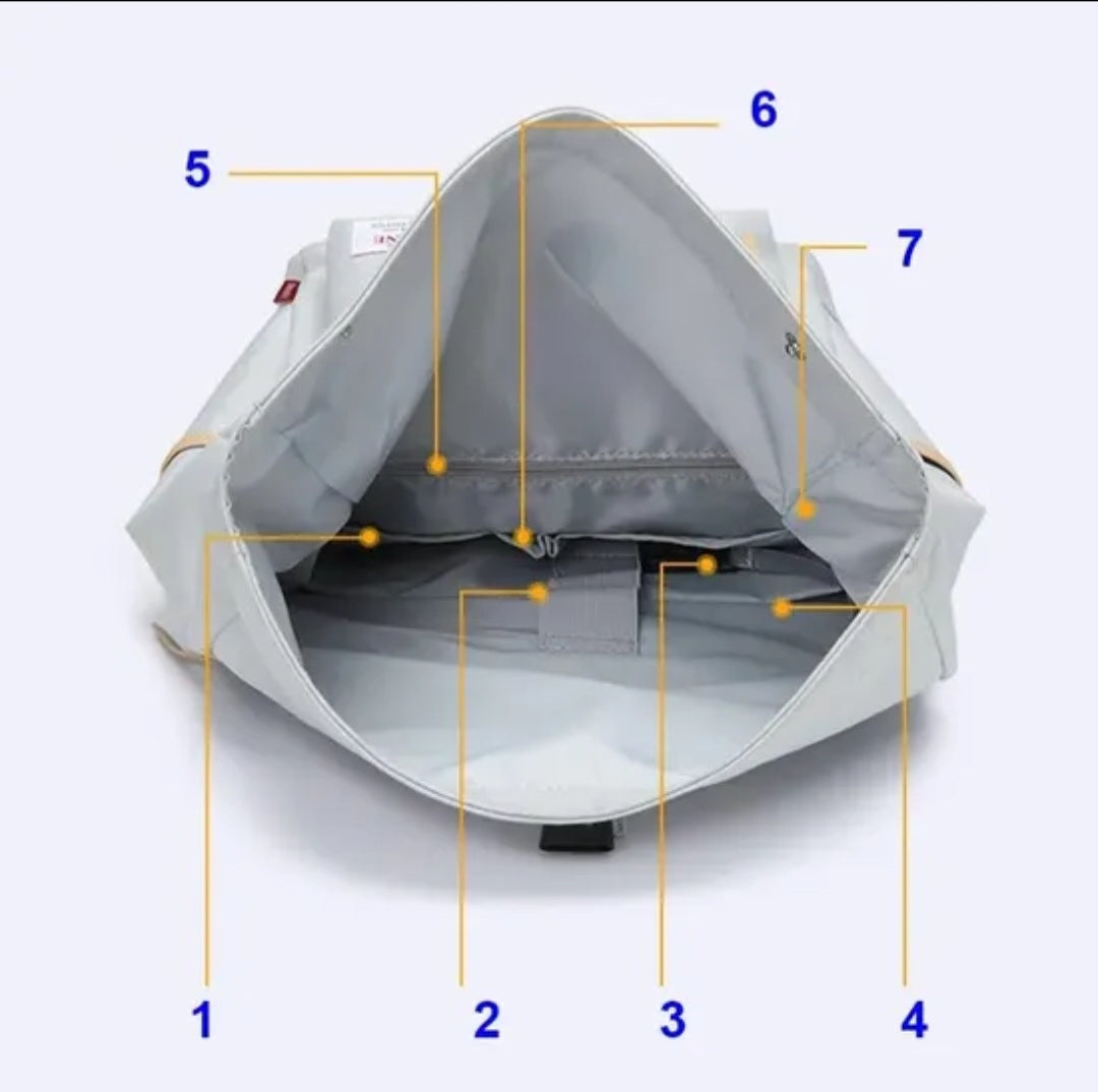 Anti theft roll backpack