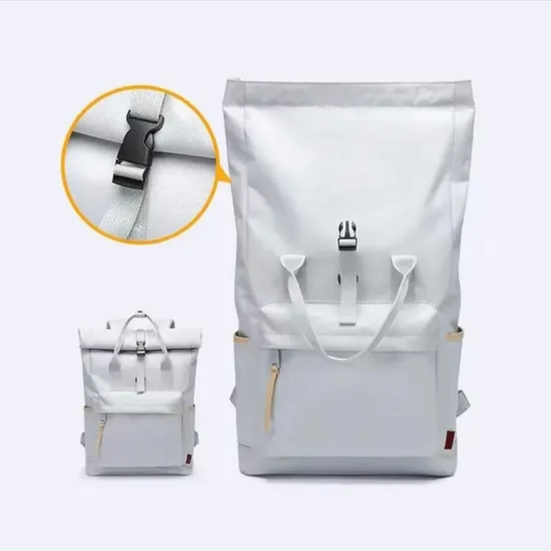 Anti theft roll backpack