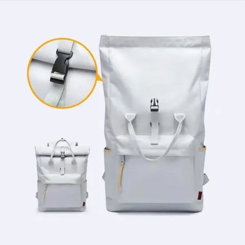 Anti theft roll backpack